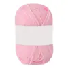 Algodón Leche de 4 hebras Amigable con la Piel Algodón Peinado Tejido a Mano DIY Hilo para Bebé Chaleco Sombrero Bufanda Ropa de Abrigo Lana de Grosor Medio Bola de Lana