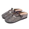Zapatos Mary Jane para Mujer de Piel de Oveja, Estilo Francés, Punta Redonda, sin Cierre, con Aumento Oculto de Altura, Modelo Nuevo Primavera/Verano 2026 con Correa Única y Diseño Calado Tejido