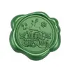 Adesivo de carimbo de cera de vedação verde pinho Série de Natal adesivo de selo para decoração de envelope convite garrafa de vinho presente