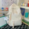 Mochila para niñas de secundaria, alta (alto valor estético), Estilo coreano, fresco y lindo, para estudiantes de secundaria, mochila de doble hombro, para niñas de escuela primaria, mochila de gran capacidad
