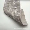 Tela de terciopelo arrugado en toda la superficie con relieve dorado, tela plisada lavada con brillo tridimensional para vestidos de gala y camisas