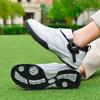 Sapatos de Golfe Masculinos Impermeáveis Sem Pregos Fivela Giratória Antiderrapante Sapatos de Golfe Femininos Tênis Outdoor para Homens e Mulheres