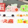 Pegatina acrílica para refrigerador, animación creativa personalizada, pegatina magnética bidimensional, pegamento transparente, gota Wen Chuang alrededor de regalo de bricolaje