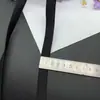 Rolo inteiro preto e branco 1,5-5 cm de largura elástico para roupa cinto de cintura acessórios de costura DIY
