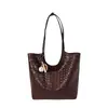 Bolso de Mano Tejido Yuezi para Mujer Modelo Nuevo 2026 Gran Capacidad Bolso de Hombro de Gama Alta para el Viaje Diario Bolso de Axila