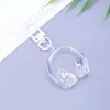 Llavero de Auriculares Estéreo de Caramelo Colorido Acrílico Colgante Popular Personalizado de Auriculares Decoración para Teléfono Móvil Mochila
