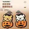 Decoración de línea de alambre con cuentas para perro, producto terminado, estilo píxel hecho a medida, caricatura linda, cuentas de Halloween
