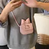 Bolso de Mujer con Lazo Nuevo Estilo Princesa Bolso Pequeño para Monedas de un Solo Hombro Bolso Cruzado Mini de Gato Lindo para Niños