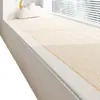 Linha de creme estilo ins almofada de bay window tapete de cabeceira tapete tapete de quarto tapete de sala de estar tapete de laço longo para quarto piso do quarto