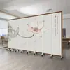 Nueva Pantalla Divisoria Estilo Chino Sala de Estar Bloqueo Plegable Móvil Centro de Salud Hotel Oficina en Casa Pantalla Plegable Plegable
