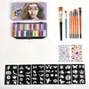Paleta de Colores Arcoíris Nukali Pintura Facial Especial Pasta de Pintura para Maquillaje de Escenario Pintura Soluble en Agua Venta al por Mayor