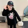 Camiseta linda de manga larga para niña, 100% algodón, camiseta básica para niños, nuevo estilo primavera y otoño 2026, top estudiantil de moda