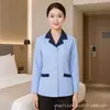 Ropa de limpieza al por mayor de manga larga para otoño e invierno con cuello alto para saneamiento de propiedades, ropa de limpieza de talla grande para Hotel, ropa de trabajo para habitación de hotel