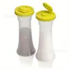 Venta Caliente Transfronteriza de Amazon Botella Aspersora de 2 Piezas Botella de Plástico para Condimentos Aspersor de Polvo Botella para Especias Pimienta