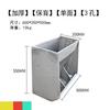Cocho de aço inoxidável para porcos, cocho para porcos grandes de um lado e dois lados, cocho de conservação e engorda, alimentação automática sem cantos mortos, cocho para porcos