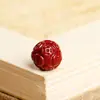 Acessórios de Contas Redondas Cinnabar, Contas Soltas de Areia Dourada Roxa de Alto Teor, Acessórios para Miçangas DIY, Acessórios de Contas de Moeda de Cobre Gravadas