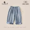 Calças Jeans Femininas Outono Novidades Bebê Classe A Amigo da Pele Calças Casuais Retas Infantis Roupa Infantil