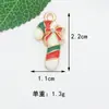 Accesorios para Joyería DIY Navidad Aleación Aceite Goteando Bastón de Papá Noel Ciervo Llavero Colgante Colgante