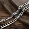 Pulsera Cubana de Plata de Ley 925 Collar de Diamantes para Hombre Pulsera Hip-Hop Simple Retro de Moda para Novio Venta al por Mayor