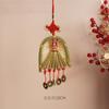 Colgante de linterna de bambú de Año Nuevo, portátil, antiguo, regalo festivo, bricolaje, decoración festiva hecha a mano, ambiente festivo del Año de la Serpiente