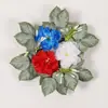Mesa de Comedor para el Hogar Transfronteriza Flor de Mariposa Artificial Taza de Vela Portavelas Guirnalda Círculo Decoración Fiesta Boda Celebración Arreglo Guirnalda