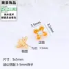 Contas Separadoras de Osmanthus com Strass Dourado Separadores Trevo de Quatro Folhas Acessórios de Duas Fileiras Acessórios para Corda Trançada DIY Acessórios Pequenos para o Festival do Barco-Dragão