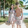 Traje de baño para pareja transfronterizo Estilo Étnico Retro Falda de una pieza Ligeramente gordo mm Traje de Baño para Mujer de Vacaciones Traje de Pantalones de Playa para Hombre