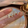 Pendientes de Lazo Pequeños Fragantes Estilo Francés, Exquisitos, Compactos y de Alta Gama, Accesorios de Pendientes Femeninos Retro y Suaves