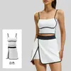 Traje lineal deportivo de verano transfronterizo, ropa anti-exposición para correr al aire libre, fitness, yoga