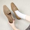 Hui Liya Celebridade da Internet Novo Retro Francês Versátil Mocassins Sapatos Baixos Sapatos Femininos T5593-2