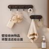 Gancho de Estilo Medieval Detrás de la Puerta sin Taladrar, Gancho Adhesivo de Fuerte Carga, Perchero para Entrada de Baño, Estante para Almacenamiento de Ropa, Sin Rastro