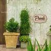 Cartel de Madera Plano de Nuevo Estilo Transfronterizo para Puerta, Cartel de Madera Estilo Campo para Entradas, Dormitorios y Tiendas, Cartel Creativo Colgante