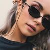 Cadena para Gafas Transfronteriza Nueva Europea y Americana Moda Femenina Cordón de Metal para Colgar en el Cuello Gafas de Sol Cadena para Colgar Mascarilla Europea y Americana