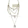 Collar con Colgante de Hebilla de Herradura Estilo Vintage Europeo y Americano Cadena para Clavícula Apilable de Múltiples Capas Temperamento Accesorios de Perlas Nuevos 2026 para Mujer