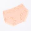 Roupa íntima feminina de algodão respirável de alta elasticidade com cintura média Renda Algodão Virilha Bacteriostática Cuecas Shorts Sexy Confortáveis