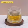 Copo Coqueteleira Copo Térmico Taça de Vinho Copo Giratório Copo de Bebida Alcoólica Copo de Vidro Estilo Ins Copo Giratório para Whisky com Porta-Copo