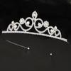 Corona para Niña Corona de Cristal Tocado Estilo Princesa Coreano Estilo Belleza Elegante Accesorios para Vestido Corona Accesorios para el Cabello