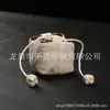 Bolsa de Algodón y Lino para Taza Individual Bolsa de Almacenamiento para Taza Maestra Portátil de Viaje Set de Té Bolsa para Taza de Té Bolsa de Tela con Cordón