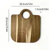 Bandeja Cesta de Verduras de Madera, Tabla de Cortar Queso de Madera de Acacia con Asa, Tabla de Cortar de Cocina, Bandeja para Bolsa