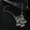 Collar de Borlas Estilo Étnico Exótico Diseño de Nicho Tallado Hueco Comercio Exterior Retro Exagerado Cadena para Clavícula Femenina