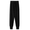 Pantalones de punto de cintura alta para mujer, pantalones harem cónicos tipo nabo, ropa exterior casual de pura lana, pantalones deportivos de otoño e invierno, nuevos bombachos de cachemira