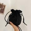 Bolso Bandolera de Hombro para Mujer 2024 Verano Nueva Llegada Gran Capacidad Moda Textivo Simple Diamante Brillante Bolso Cubo Borrador Moderno