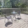 Tejido Personalizado de Respaldo de Silla de Ratán para Balcón Exterior y Jardín de Ocio, Silla de Ratán Sintético Impermeable