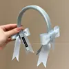 Pinza para el cabello de ala ancha de alta gama, elegante, a la moda, diadema, tocado para mujer, nuevo 2026, calavera superior gris, diadema versátil