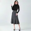 Falda Elegante de Línea A Transfronteriza, Falda de Empalme Plisada Adelgazante de Cintura Alta, Falda de Color Puro de Gama Alta para Mujer para Viajes y Oficina