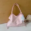 Bolso Tote Súper Brillante de Estrella Gran Capacidad 2026 Nuevo Estilo Coreano Bolso de Mano para Niña con Diseño de Cordón Elegante Bolso de Hombro
