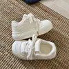 Zapatillas de Suela Gruesa Estilo Coreano para Mujer, Nuevos Zapatos Blancos Primavera 2026, Mocasines Deportivos Casuales Versátiles de Moda