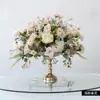 Centro de Mesa Personalizado para Festa de Casamento: Bola de Arranjo Floral Artificial Rosa Choque