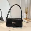 Bolsa de Ombro Transversal Moda Verão 2026 Nova Elegante Padrão Trançado Tendência Casual Chique Simples