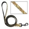 Procesamiento de tela de poliéster floral pequeña nueva personalizada de Amazon, cincha negra fuerte resistente al desgaste, collar universal para gato y perro
